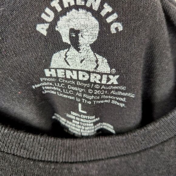 Jimi Hendrix Short Sleeve Retro Style Graphic Tee Large - Picture 4 of 4